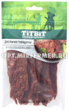 Лакомства д/собак Джерки мясные из говядины 70г Тит Бит 1/20