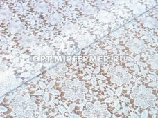 Клеенка без основы ажурная 1,37*20м, БЕЛЫЙ, мод. LS-054B