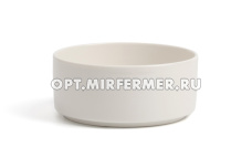 Миска керамическая 1л белый арт.2025-0006-1 1/1/ЧД