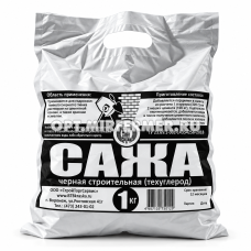 Сажа 1кг строительная черная 4/16/560 СТС Сажа 1кг строительная черная 4/16/560 СТС