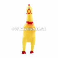 Игрушка резин Петушок 16см с пищалкой 1/10 Китай