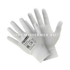 Перчатки нейлон. без ПВХ, белые р-р M /10/300