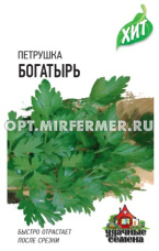 Петрушка Богатырь листовая+корневая 2г Позд (Гавриш) ХИТ х3
