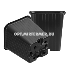 Горшок для рассады, V-0,4л, 9*9*8, квадр/формованный