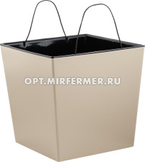 ЛОНДОН CUBE кашпо со вставкой 11,6л d25 h23,8см калифорнийский миндаль /6 ПлР ЛОНДОН CUBE кашпо со вставкой 11,6л d25 h23,8см калифорнийский миндаль /6 ПлР