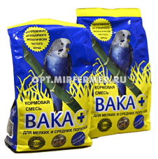 Корм д/попугаев мелких и средних 500г ВАКА ПЛЮС