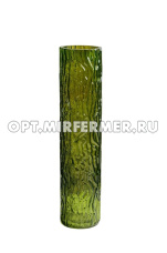 Ваза Альберо большая стекло h34 d8,5см олива