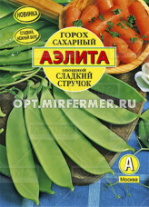 Горох Сладкий Стручок сахарный 25г Ранн (Аэлита) Б/ф