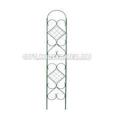 Шпалера Комбинированная, разборная, зеленая, h=2,08м, труба d=0,36м