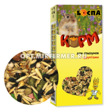 Корм д/грызунов с фруктами 500г коробка БОСПА 1/20