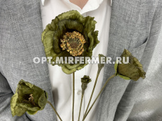 Ветка искусственная Мак h67