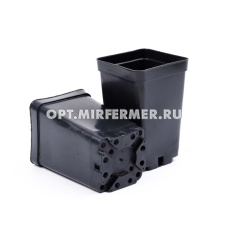 Горшок для рассады V-0,8л. 9*9*14 квадр/литой/5/100 АмТр