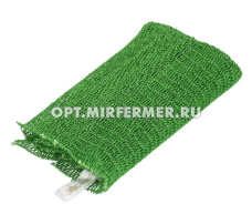 Мочалка полотенце для душа Армейская 30*60см жесткая,зеленый 1/30