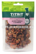 Лакомства д/кошек Легкое говяжье с таурином 25г Тит Бит 2/15
