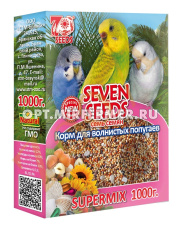 Корм д/попугаев волнистых 1000г SUPERMIX SEVEN SEEDS (Семь семян) 2/6