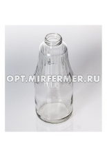 Стеклобутылка ребристая твист офф 1л d горла-43 20/1200