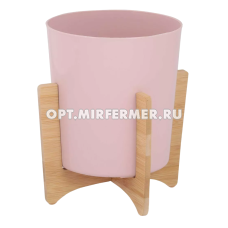 Алессия кашпо на подставке, 1,8л, d17,см, розовый