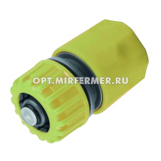 Коннектор д/шланга 1/2"+насад с автостопом. /5/240 Listok
