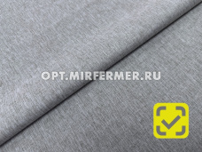 Скатерть тканевая с PU Покрытием "Нежный лен" 110*140 серый