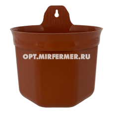 Афродита кашпо настенное, 1,3л, d16см, терракот 