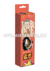 Лакомства д/морских свинок,кроликов и шиншилл Little One (Литтл Ван) палочки с фруктами коробка 2х60г 2/8