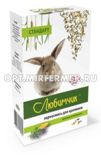 Корм д/кроликов Стандарт 400г коробка Любимчик 1/14