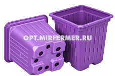 Горшок для рассады V-0,2л. 7*7*7 квадр/формованный лаванда /80/3200 АмТр