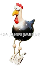 Фигурка керамика Петюня сидячий черный 9*8*13,5см Китай