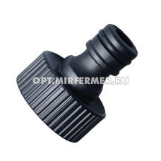 Адаптер с внутр.резьб д/ шланга 3/4" +кран /5/100 Турция