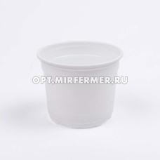 Горшок для рассады V-0,75л. 12*9,5  круг/формованный белый /40/900 АмТр
