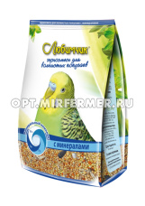 Корм д/попугаев с минералами 500г пленка Любимчик 2/18