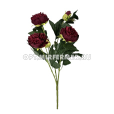Искусственные цветы Букет№230 Пион h58см в ассорт./1