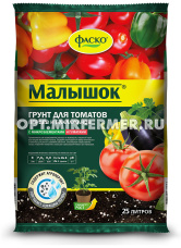 Грунт для томатов и перцев 25л Малышок с микроэлементами и гуматами 4/60 Фаско
