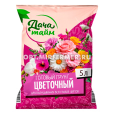 Грунт для цветов  5л Дача Тайм 5/5/440