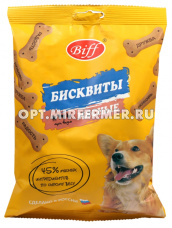 Лакомства д/собак Бисквиты Мясные три вкуса 200г Тит Бит 1/25
