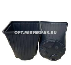 Горшок для рассады V-2,5л. 15*15*15 квадро-круг/формованный/10/520 А.К.