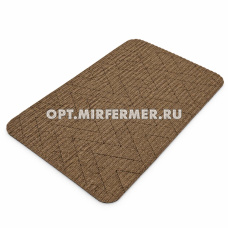 Коврик придверный влаговпитывающий LK22 50*80см коричневый 1/20