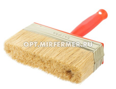 Кисть 4*14см макловица натуральная щетина (ручка ассорт.)/6