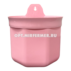 Афродита кашпо настенное, 1,3л, d16см, светло-розовый