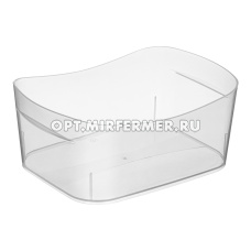 Корзина  1,6л прямоуг. прозрачная /5/24