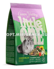 Корм д/шиншилл 750г разнотравья Зеленая долина пакет Little One (Литтл Ван)1/4
