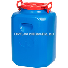 Бочка-канистра  50л д/пищ.прод. цветная Дачная квадратная/3 Радиан