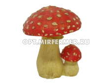 Фигура садовая Мухомор №1 L13 W13 H18 см (ПОЛИСТОУН)