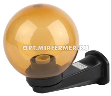 Фонарь фасадный d200мм Шар золотистый настенный /1 ЭРА