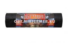 Мешок д/мусора с завязками 240л 110*115 55мкм черн. рулон 5 шт Броня/9