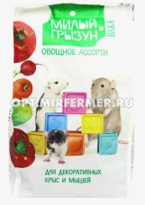 Корм д/крыс и мышей овощ.ассорти милый грызун 200г ВАКА High Quality БЕЗ ВСД 1/10