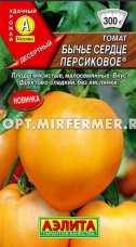 Томат Бычье сердце персиковое 20шт Индет Ранн (Аэлита)