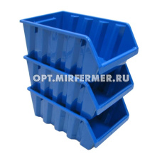 Лоток для метизов №2 16*11,5*7,5см синий/65