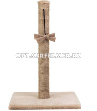 Когтеточка столбик Дарэленд 30*30*46см (фетр, джут) цвет бежевый 1/1
