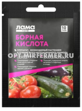Борная кислота 10г 10/200/16000 Лама Торф